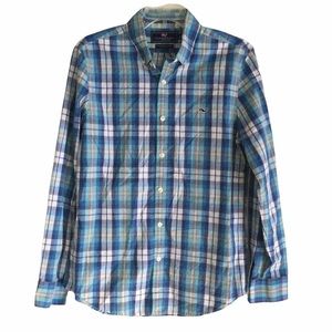 VINEYARD VINES Men’s Slim Fit Whale Button Shirt Plaid Sz Medium